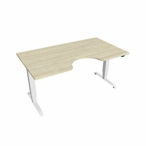 Hobis Motion Ergo elektromosan állítható magasságú íróasztal - 3 szegmensű, standard vezérléssel Szélesség: 160 cm, Szerkezet színe: fehér RAL 9016, … kép