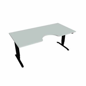 Hobis Motion Ergo elektromosan állítható magasságú íróasztal - 3 szegmensű, standard vezérléssel Szélesség: 180 cm, Szerkezet színe: fekete RAL 9005, … kép