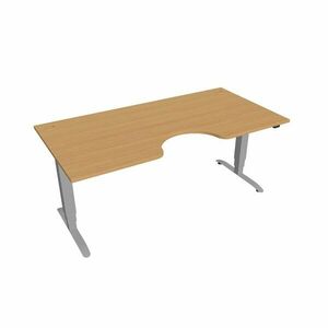 Hobis Motion Ergo elektromosan állítható magasságú íróasztal - 3 szegmensű, standard vezérléssel Szélesség: 180 cm, Szerkezet színe: szürke RAL 9006, … kép