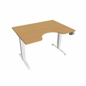 Hobis Motion Ergo elektromosan állítható magasságú íróasztal - 3M szegmensű, memória vezérléssel Szélesség: 120 cm, Szerkezet színe: fehér RAL 9016, … kép