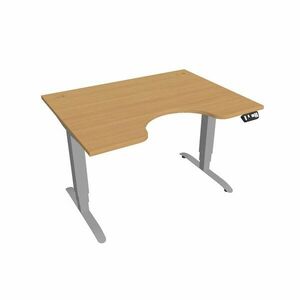 Hobis Motion Ergo elektromosan állítható magasságú íróasztal - 3M szegmensű, memória vezérléssel Szélesség: 120 cm, Szerkezet színe: szürke RAL 9006, … kép