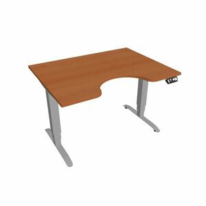 Hobis Motion Ergo elektromosan állítható magasságú íróasztal - 3M szegmensű, memória vezérléssel Szélesség: 120 cm, Szerkezet színe: szürke RAL 9006, … kép