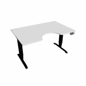 Hobis Motion Ergo elektromosan állítható magasságú íróasztal - 3M szegmensű, memória vezérléssel Szélesség: 140 cm, Szerkezet színe: fekete RAL 9005, … kép