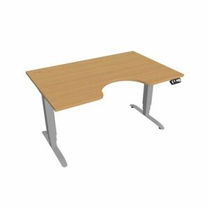 Hobis Motion Ergo elektromosan állítható magasságú íróasztal - 3M szegmensű, memória vezérléssel Szélesség: 140 cm, Szerkezet színe: szürke RAL 9006, … kép