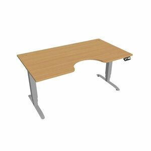 Hobis Motion Ergo elektromosan állítható magasságú íróasztal - 3M szegmensű, memória vezérléssel Szélesség: 160 cm, Szerkezet színe: szürke RAL 9006, … kép