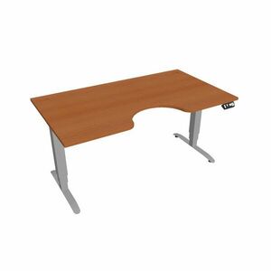 Hobis Motion Ergo elektromosan állítható magasságú íróasztal - 3M szegmensű, memória vezérléssel Szélesség: 160 cm, Szerkezet színe: szürke RAL 9006, … kép
