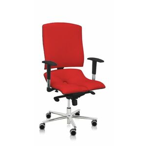 Asana Steel Standard ergonomikus irodai szék Kárpit színe: ECO-bőr Piros 582, Kartámla: kartámla nélküli kép