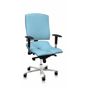 Asana Steel Standard ergonomikus irodai szék Kárpit színe: ECO-bőr Világos kék 574, Kartámla: kartámla nélküli kép