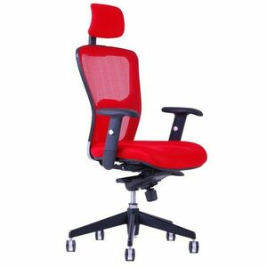 OfficePro Dike ergonomikus irodai szék Szín: piros, Fejtámla: fejtámlával együtt kép