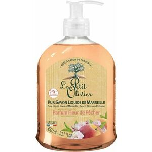 LE PETIT OLIVIER Pure Liquid Soap of Marseille - Peach Flower Perfume 300 ml kép