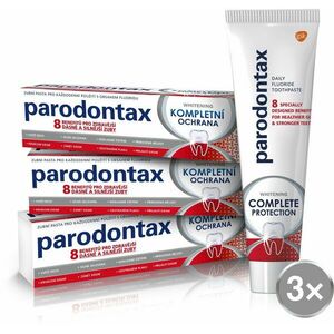 PARODONTAX Complete Protection fehérítő fogkrém 3 × 75 ml kép