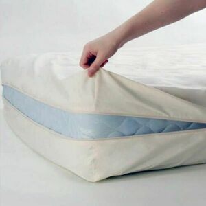 Vízhatlan matracvédő frottír huzat cipzárral, Ki-Fü, 90x200x10 cm kép