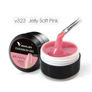 Venalisa Builder gel 15 ml V323/Jelly soft pink (hosszabbító zselé) kép