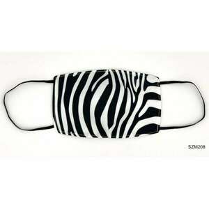 Zebra mintás szájmaszk kép