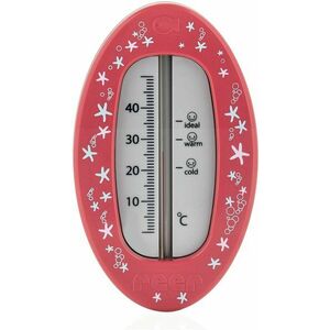 REER Fürdővíz hőmérő, ovális, piros kép
