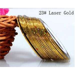Díszítő csík / szál - laser gold kép