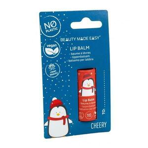 Vegán Ajakbalzsam Zero Plastic Lip Balm Cherry Beauty Made Easy – Korlátozott Karácsonyi Kiadás, 5, 5 g kép