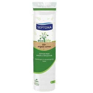 Pamut Sminktisztító Korongok - Septona Eco Life 100% Organic Cotton Pads, 100 db. kép