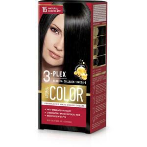 Tartós Krémhajfesték - Aroma Color 3-Plex Permanent Hair Color Cream, 15 Natural Chocolate, 90 ml kép