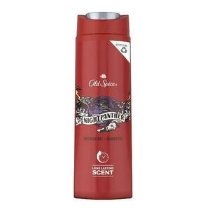 Férfi Tusfürdő és Sampon - Old Spice Night Panther Shower Gel + Shampoo, 400 ml kép