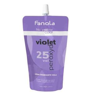 Oxidáló Krém Peroxiddal vol 25 + Lila/Violet Pigment - Fanola No Yellow Color Violet Peroxyd 25 vol Crema Ossidante Viola, 1000 ml kép