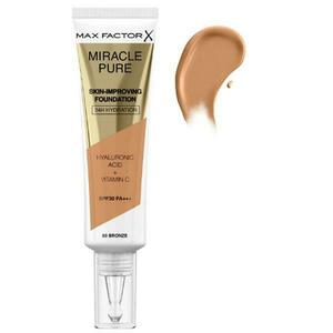 Alapozó - Max Factor Miracle Pure Skin-Improving Foundation SPF 30 PA+++, árnyalata 80 Bronze, 30 ml kép