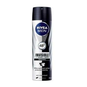 Izzadásgátló Férfi Dezodor Spray Invisible - Nivea Men Invisible for Black&White Original, 150ml kép