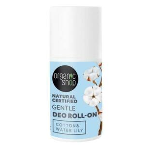 Természetes Izzadásgátló Dezodor Roll-on Gentle, Cotton & Water Lily Organic Shop, 50ml kép