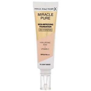 Alapozó - Max Factor Miracle Pure Skin-Improving Foundation SPF 30 PA+++, árnyalata 32 Light Beige, 30 ml kép