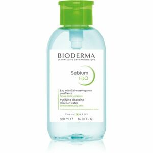 Bioderma Sébium H2O micellás víz kombinált és zsíros bőrre adagolóval 500 ml kép