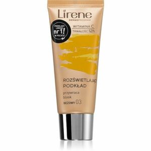 Lirene Vitamin C bőrvilágosító make-up fluid a hosszan tartó hatásért árnyalat 03 Beige 30 ml kép
