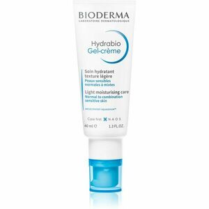 Bioderma Hydrabio Gel-Crème gyengéd és hidratáló géles krém normál víz normál és kombinált, érzékeny bőrre 40 ml kép
