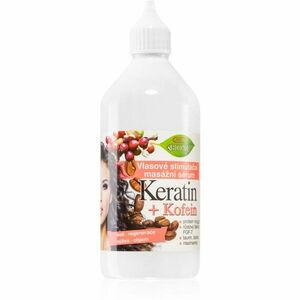 Bione Cosmetics Keratin + Kofein szérum a haj növekedéséért és megerősítéséért a hajtövektől kezdve 215 ml kép