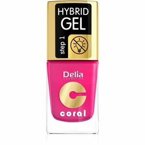 Delia Cosmetics Coral Nail Enamel Hybrid Gel géles körömlakk kép