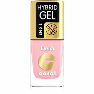 Delia Cosmetics Coral Nail Enamel Hybrid Gel géles körömlakk árnyalat 04 11 ml kép