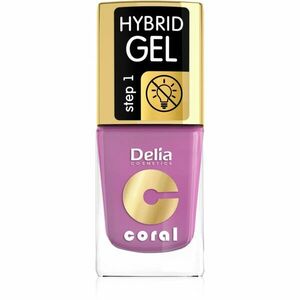 Delia Cosmetics Coral Nail Enamel Hybrid Gel géles körömlakk árnyalat 05 11 ml kép