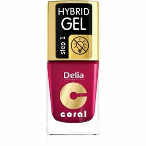 Delia Cosmetics Coral Nail Enamel Hybrid Gel géles körömlakk árnyalat 06 11 ml kép