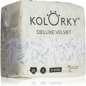 Kolorky Deluxe Velvet Love Live Laugh eldobható ÖKO pelenkák S méret 3-6 Kg 25 db kép