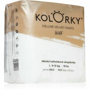 Kolorky Deluxe Velvet Pants Wild eldobható nadrágpelenkák L méret 8-13 Kg 19 db kép