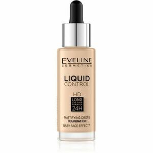 Eveline Cosmetics Liquid Control folyékony make-up pipettával árnyalat 015 Light Vanilla 32 ml kép
