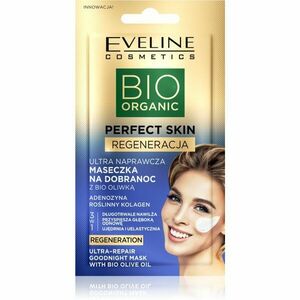 Eveline Cosmetics Perfect Skin Bio Olive Oil revitalizáló éjszakai arcmaszk olívaolajjal 8 ml kép