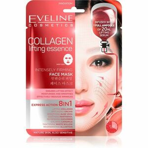 Eveline Cosmetics Sheet Mask Collagen kisimító és feszesítő maszk kollagénnel 1 db kép