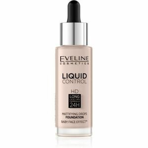 Eveline Cosmetics Liquid Control folyékony make-up pipettával árnyalat 005 Ivory 32 ml kép