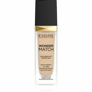 Eveline Cosmetics Wonder Match tartós folyékony alapozó hialuronsavval árnyalat 10 Light Vanilla 30 ml kép