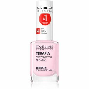 Eveline Cosmetics Nail Therapy Professional körömerősítő lakk gyenge és sérült körmökre keratinnal 12 ml kép