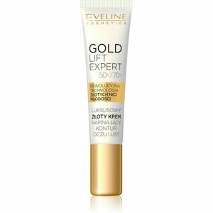 Eveline Cosmetics Gold Lift Expert kisimító krém a szem köré és a szájra 15 ml kép