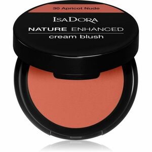 IsaDora Nature Enhanced Cream Blush arcpirosító kompakt ecsettel és tükörrel árnyalat 30 Apricot Nude 3 g kép