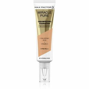 Max Factor Miracle Pure Skin tartós alapozó SPF 30 árnyalat 50 Natural Rose 30 ml kép