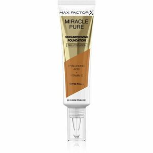 Max Factor Miracle Pure Skin tartós alapozó SPF 30 árnyalat 89 Warm Praline 30 ml kép