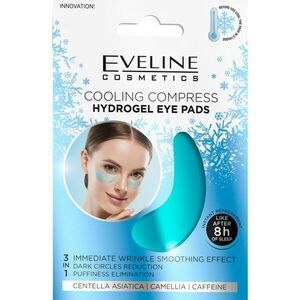 Eveline Cosmetics Hydra Expert hidrogél maszk a szem körül hűsítő hatással 2 db kép
